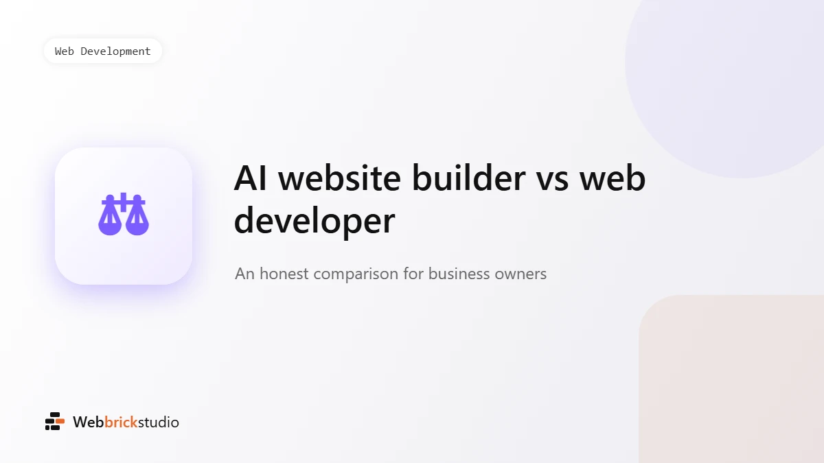 AI Website Builder vs Web Developer: Which Is Right for You?