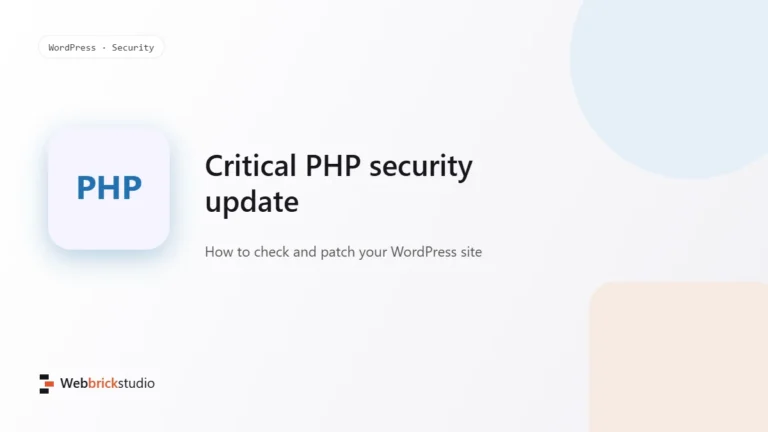 Critical PHP security update for WordPress sites