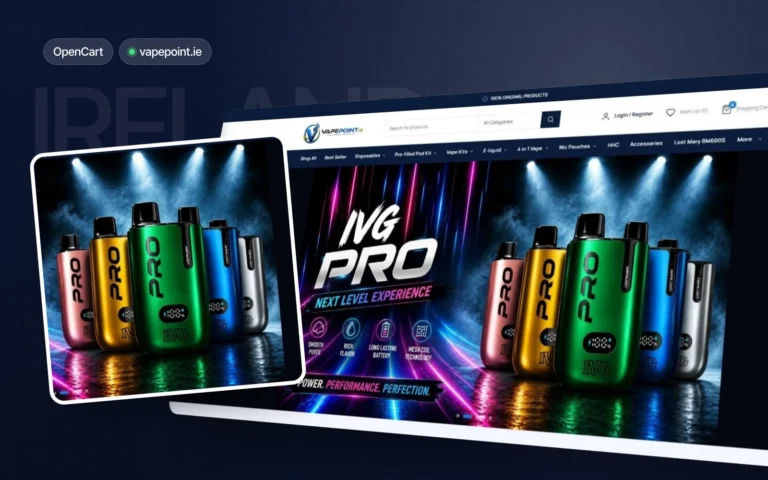 VapePoint Ireland case study by Web Brick Studio