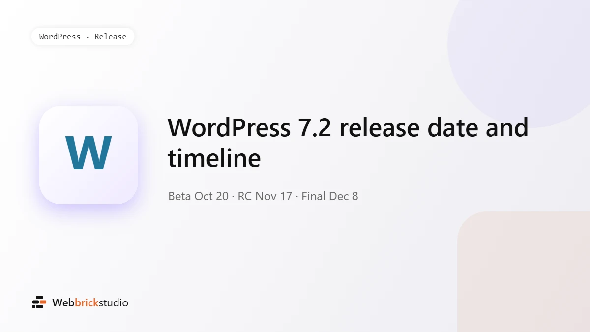 WordPress 7.2 Release Date, Features and How to Prepare